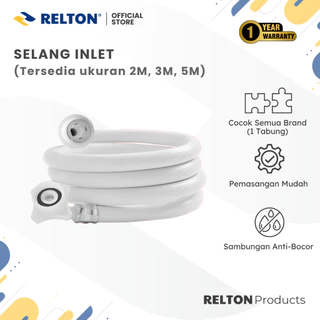 Selang Inlet Mesin Cuci RELTON Universal Air Masuk Mesin Cuci Otomatis