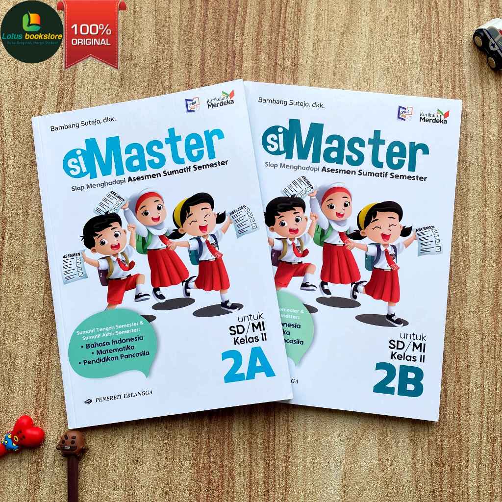 Jual Simaster untuk SD Kelas 2A 2B - Buku Soal & Ujian - Kurikulum ...