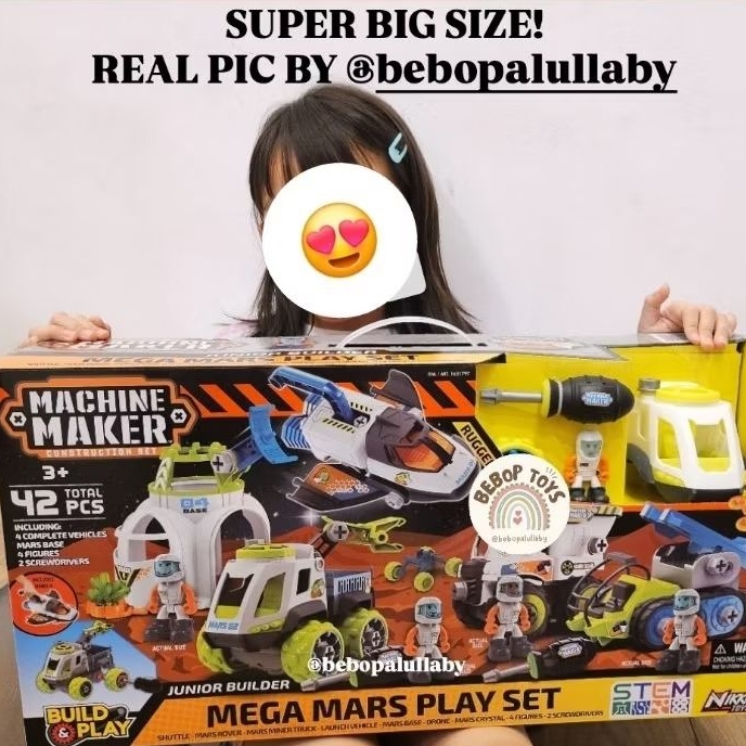 Jual [BIG SIZE! ] NIKKO MACHINE MAKER MEGA MARS PLAY SET ORIGINAL TOYS ...