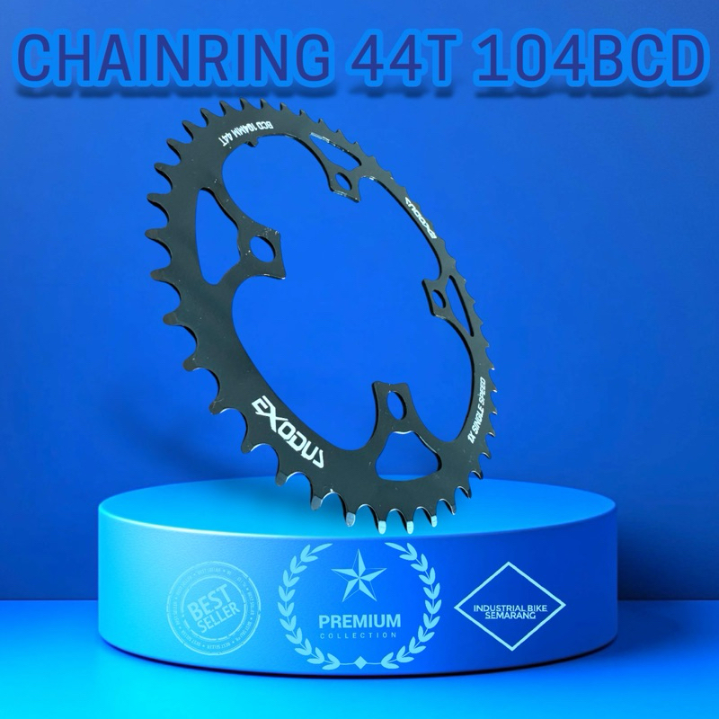 Jual ( CH STEEL / 44T / BCD104 ) Chainring Single Speed Crank Sepeda ...