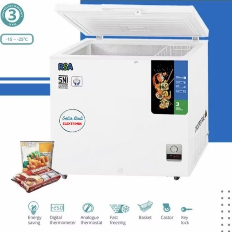 Jual (KHUSUS AREA JAKARTA/TANGERANG) Rsa chest freezer 199liter RSA ...