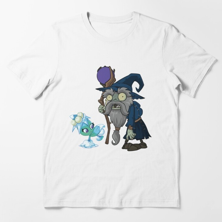 Jual Kaos Polos Plants VS Zombies Merlin Character | Shopee Indonesia