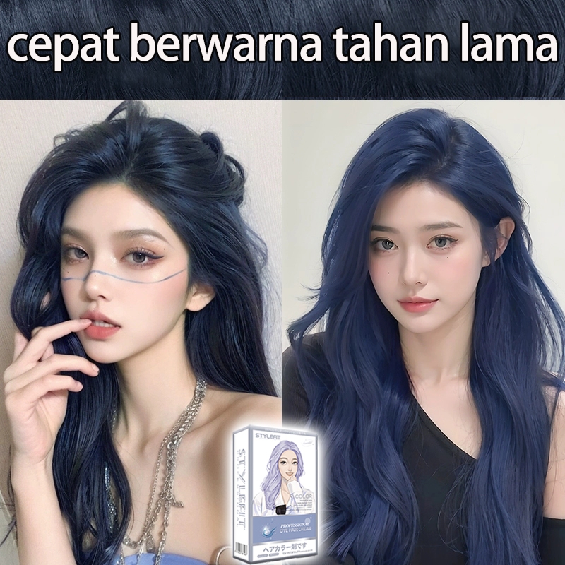 Jual 【Beli 100ml gratis 100ml 】STYLE FIT cat rambut biru*200ml Tidak ...