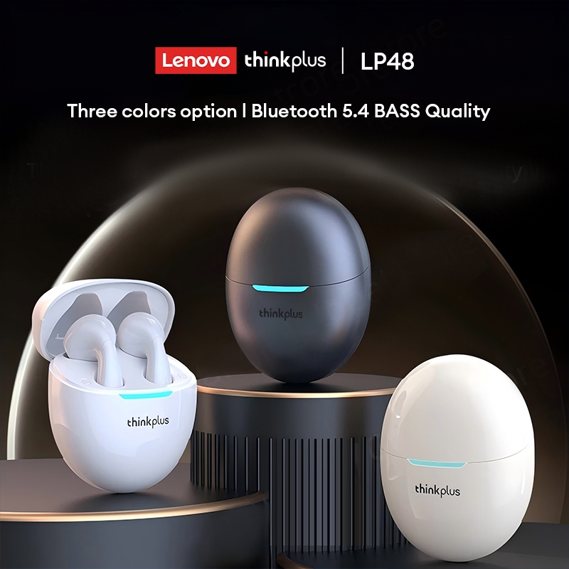 Jual Lenovo Thinkplus LP48 TWS Gaming Wireless Bluetooth 5.4 Earphones ...