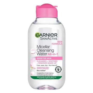 Garnier Micellar Water 125ml 400ml Pembersih Wajah MakeUp Blue Pink Vit C Bi Phase Oil