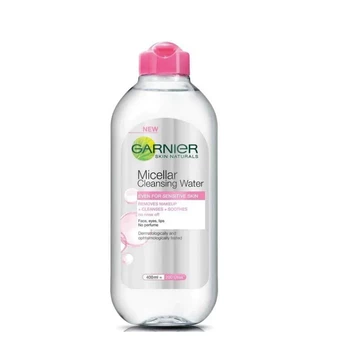 Garnier Micellar Water 125ml 400ml Pembersih Wajah MakeUp Blue Pink Vit C Bi Phase Oil