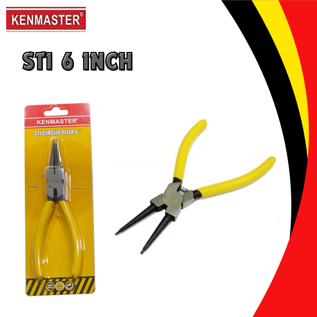 Jual Kenmaster Tang Snap Ring Cirlip Plier STI 6 Inch Snapring Lurus ...