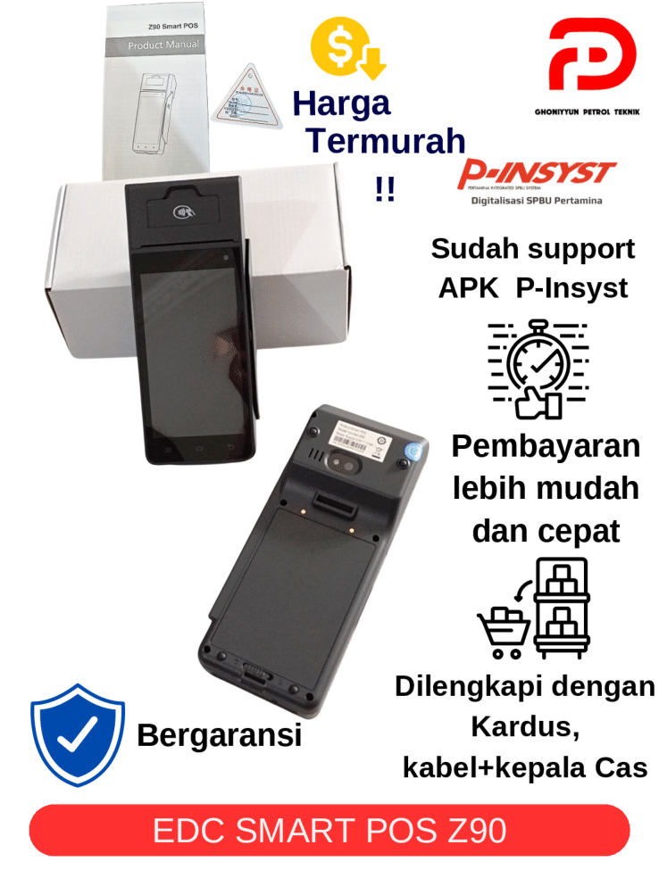 Jual EDC POS ANDROID Z90 DIGITALISASI SPBU PERTAMINA | Shopee Indonesia