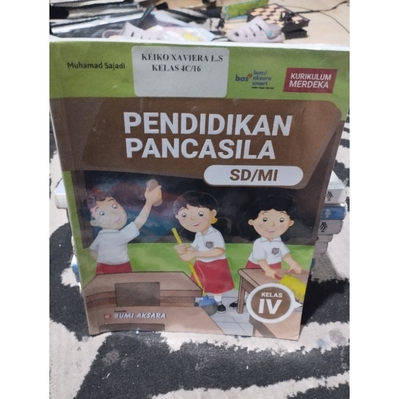 Jual pendidikan pancasila sd kelas 4 kurikulum merdeka bumi aksara ...