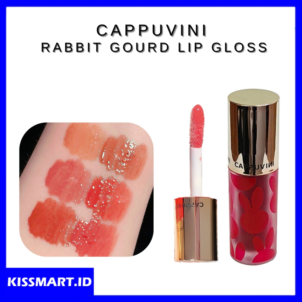 Jual BPOM CAPPUVINI Rabbit Gourd Lip Gloss Lipstick Luminous XX211 ...