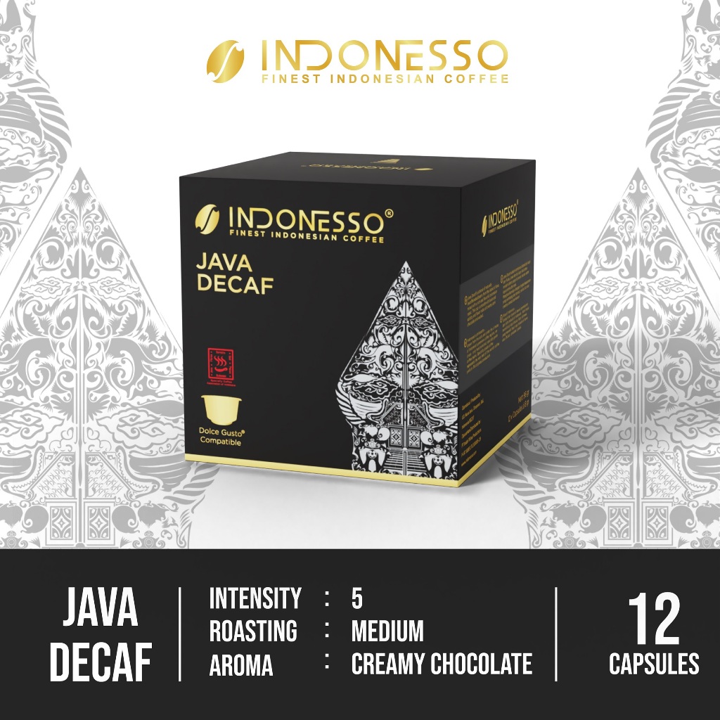 Jual INDONESSO Java Decaf Decaffeinated Coffee Capsules Compatible with ...