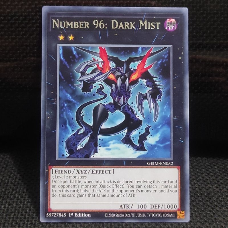 Jual Kartu Yugioh TCG Number 96 Dark Mist Rare R GEIM NM | Shopee Indonesia