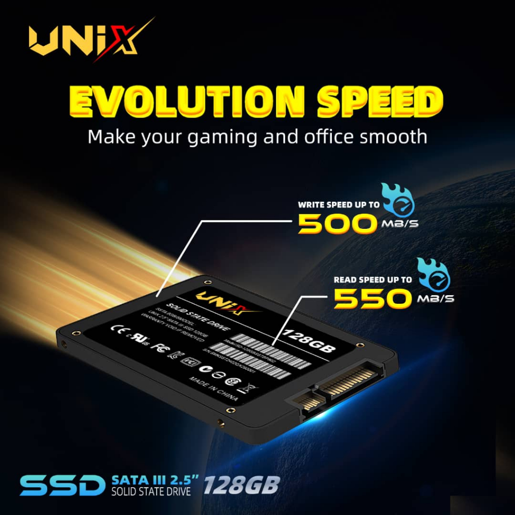 Jual SSD 128GB UNIX SATA GARANSI RESMI 5 TAHUN | Shopee Indonesia
