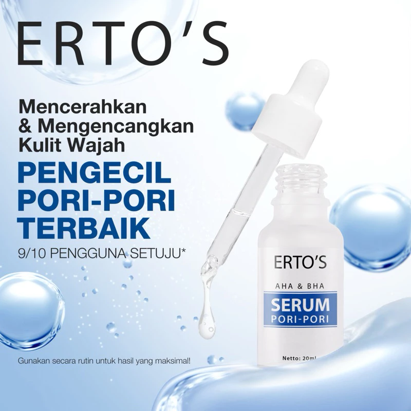Pratinjau Erto's Pore Minimizer Serum Pengecil Pori-Pori Mengencangkan Kulit dan Mengecilkan Pori-Pori Mengontrol Minyak Wajah