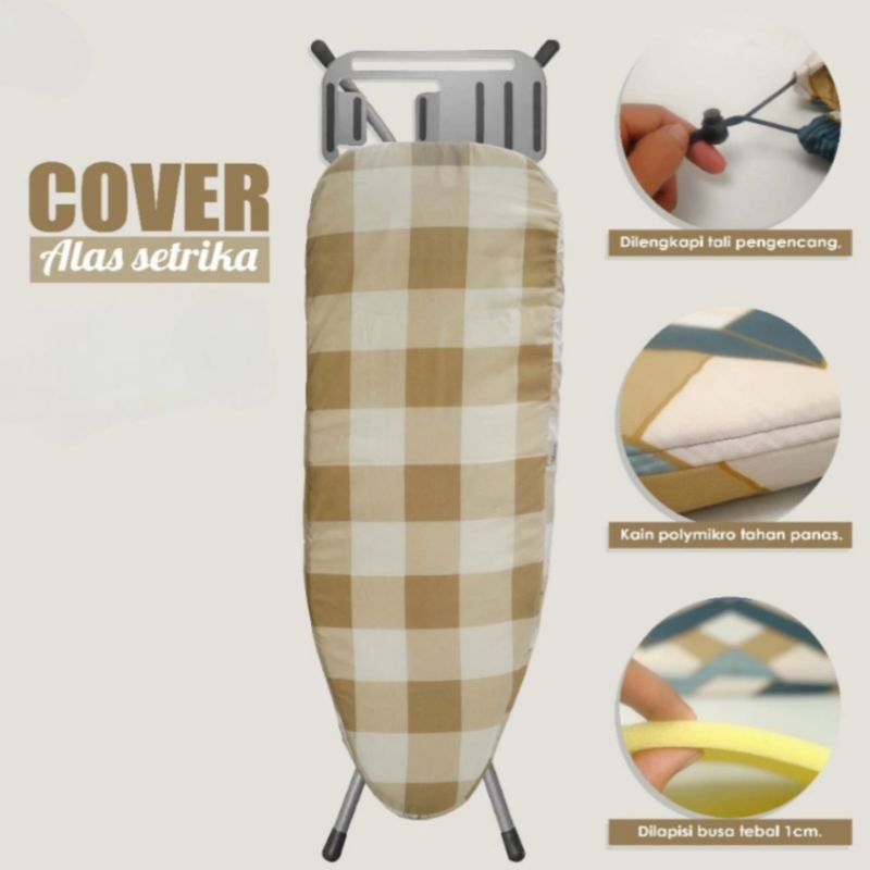 Jual Cover Sarung Meja Setrika Isi Busa 1cm Cover Papan Strika Stora ...