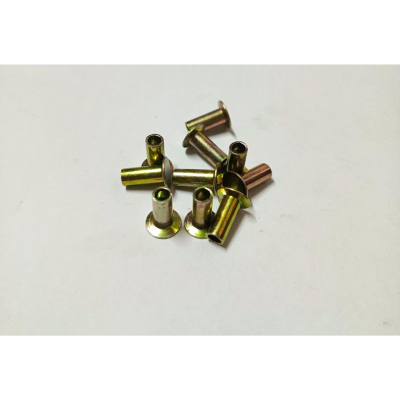 Jual PAKU RIVET UKURAN 5X12MM BESI KUNING. | Shopee Indonesia