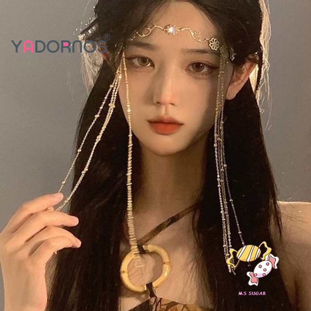 Jual YADORNOS Rantai Kepala dengan Dekorasi Dahi Rumbai Manik-manik ...