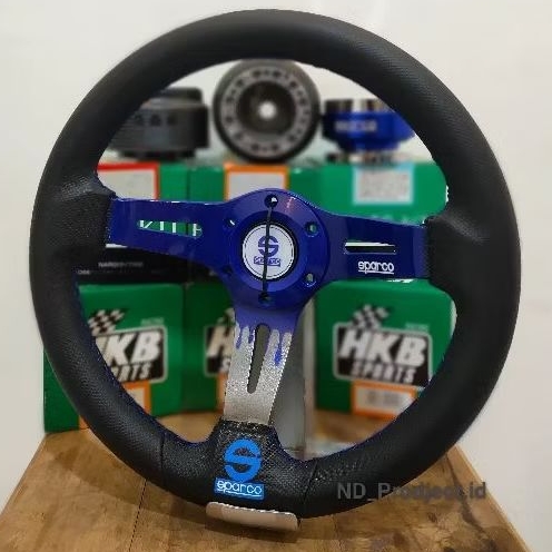 Jual Setir Mobil Racing Blue edition | Shopee Indonesia