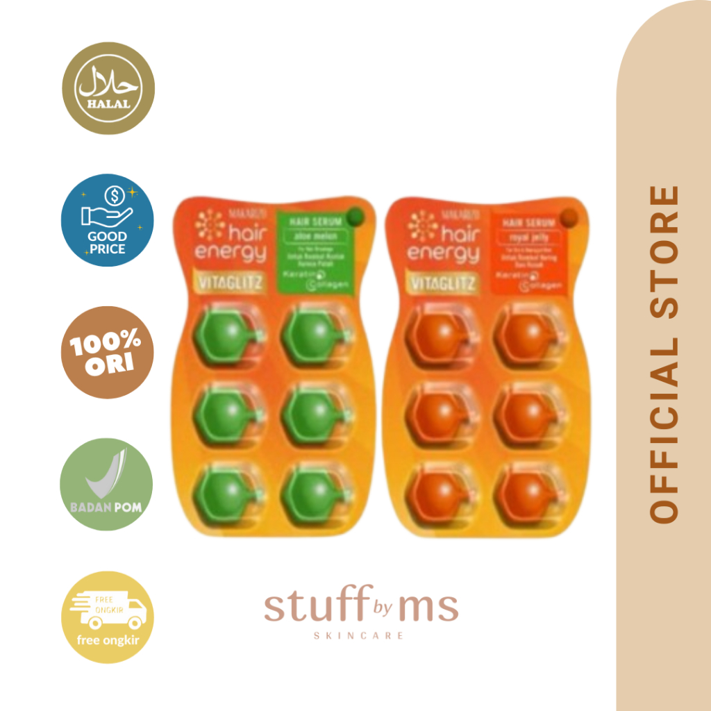 Jual SENARA (2 Lebih Hemat) Makarizo Vitaglitz Hair Serum Capsule ...