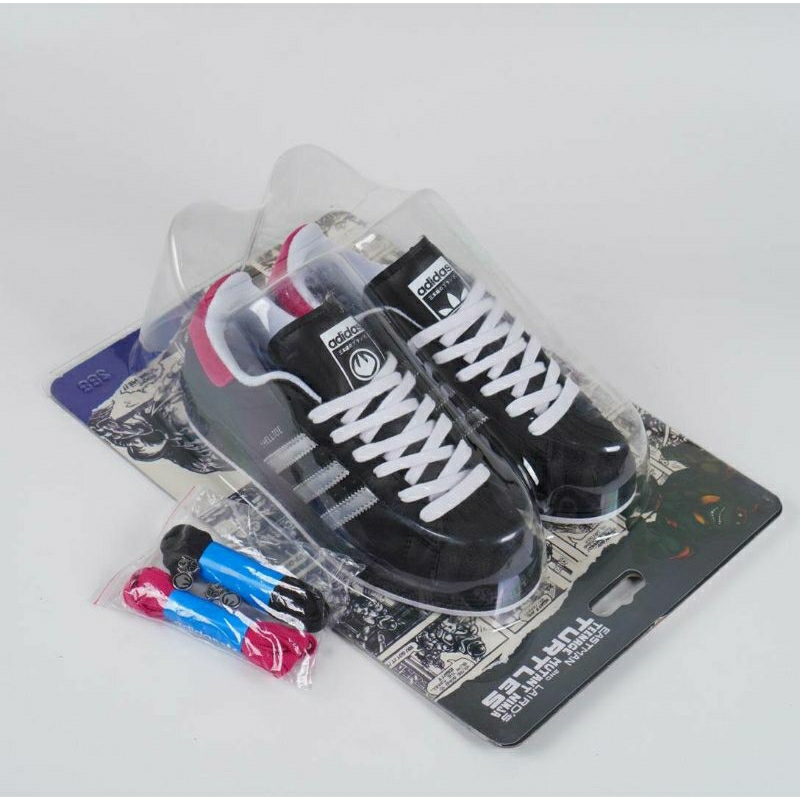 Jual Adidas Superstar Tmnt Shell Toe Shredder Core Black Silver ...