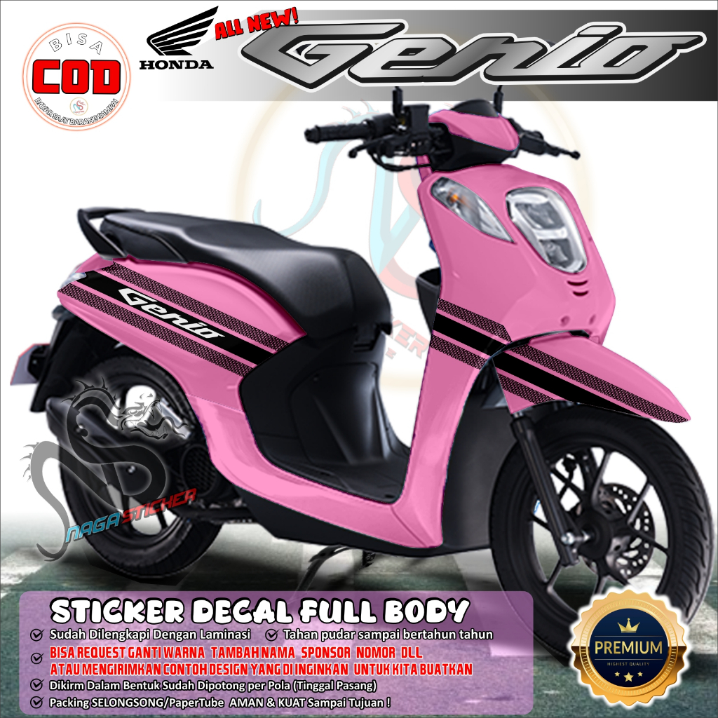 Jual Bisa COD Decal Sticker Full Body Honda genio Variasi NS1105 Desain ...