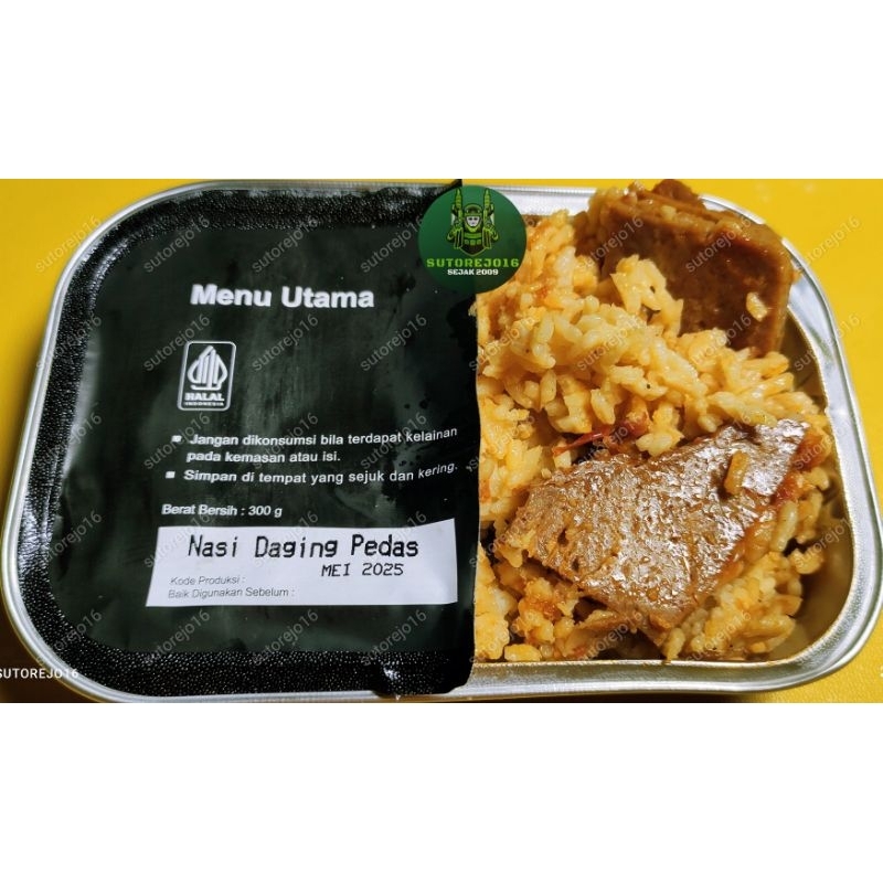 Jual naraga ransum nasi tni / makanan darurat mre meal ready to eat tni ...
