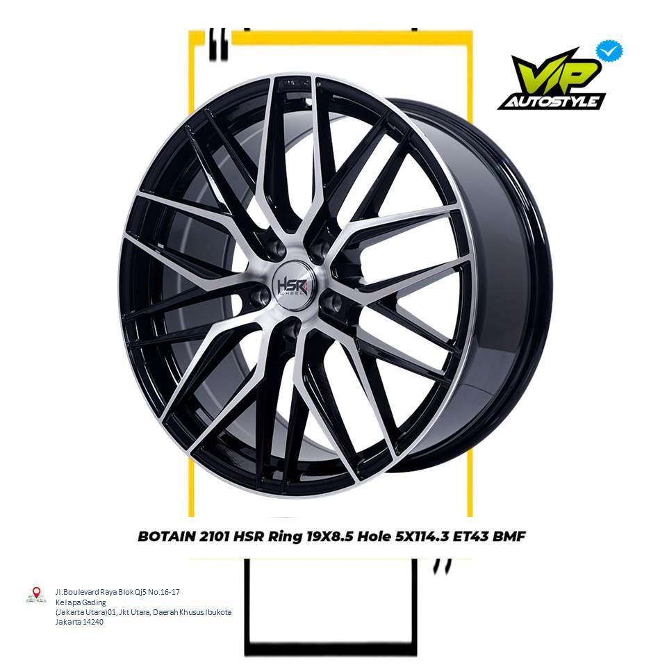 Jual HSR BOTAIN R19 - Velg Mobil Alphard, Camry, Zenix, BYD, Civic Ring ...