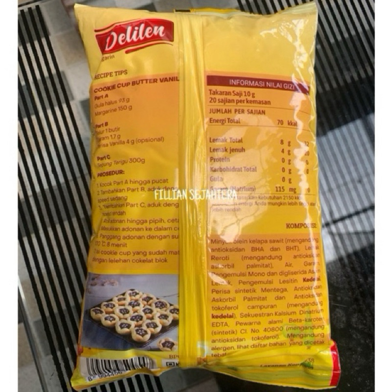 Jual Margarin Delilen / Butter Milk / Margarine Aroma Susu 1 Kg ...