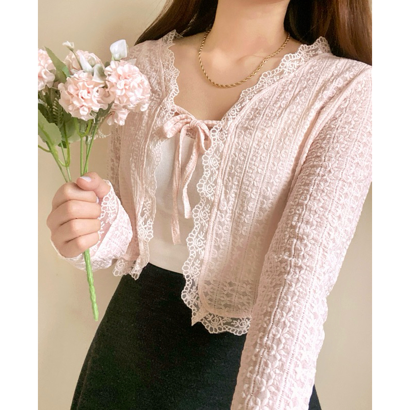 clane 3D flower lace tops 【公式通販】