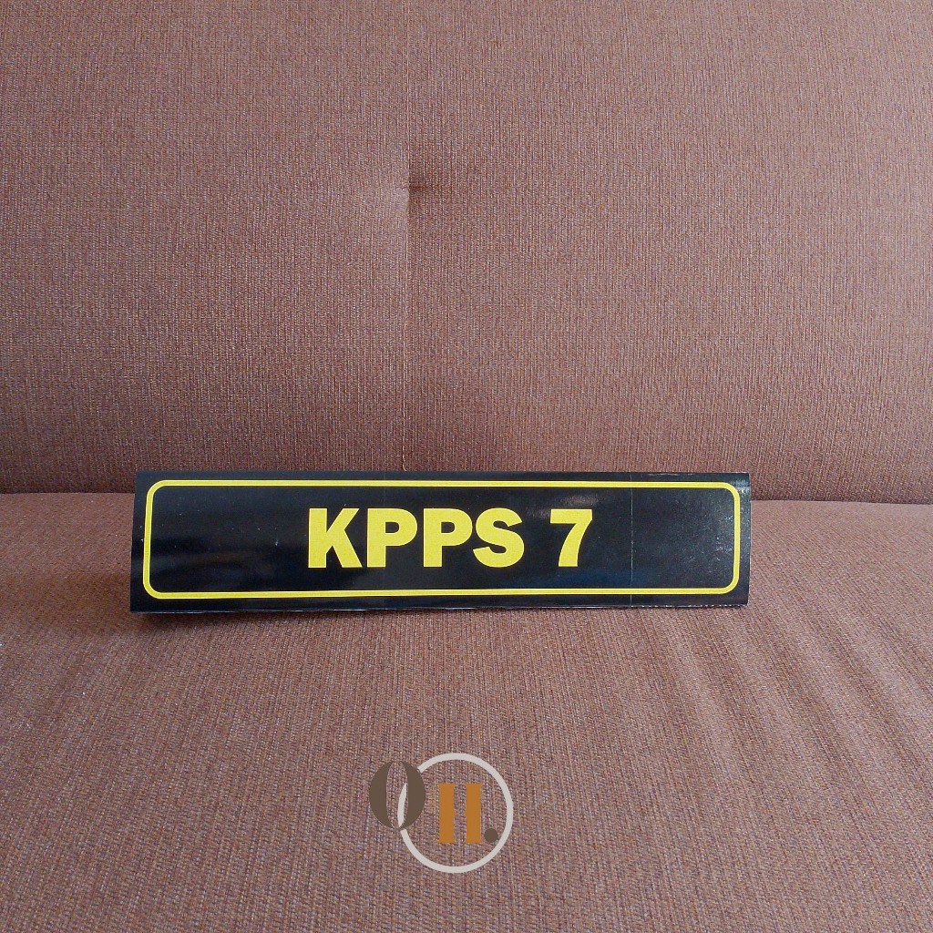 Jual Papan Nama KPPS 7 - Nama Meja Petugas KPPS 7 - Papan Nama KPPS ...