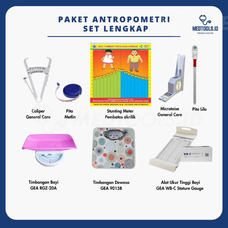 Jual Paket Antropometri Kit [ Stunting Kit / Alat Penilaian Status Gizi ...
