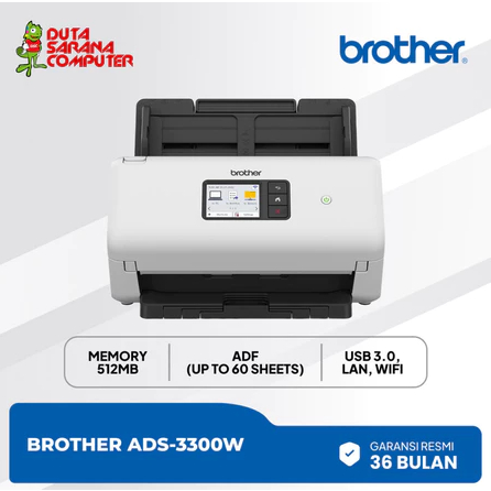 Jual Brother ADS-3300W Scanner 35 PPM Wifi LAN Original | Shopee Indonesia