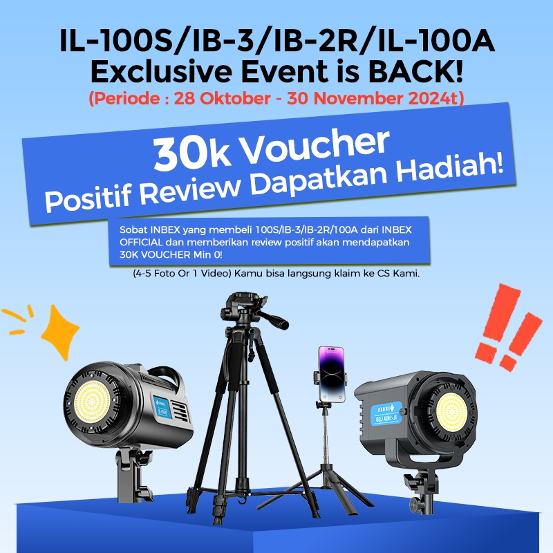 Gambar produk INBEX IB-2R Tripod Kamera DSLR Photography Tripot 170CM dengan Tas Portable+Phone holder+Bluetooth Remote 3