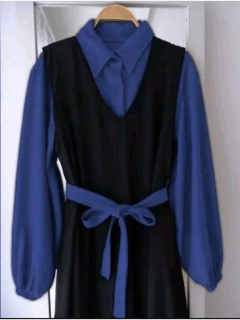 Detail Set Kemeja & Overall Yolla