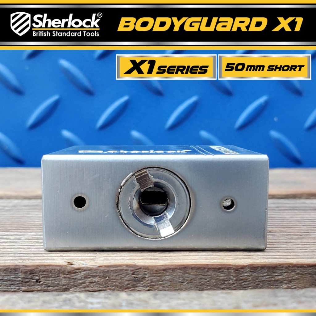 Jual Gembok Original Sherlock Tools BODYGUARD Seri X1 50 mm Pendek ...