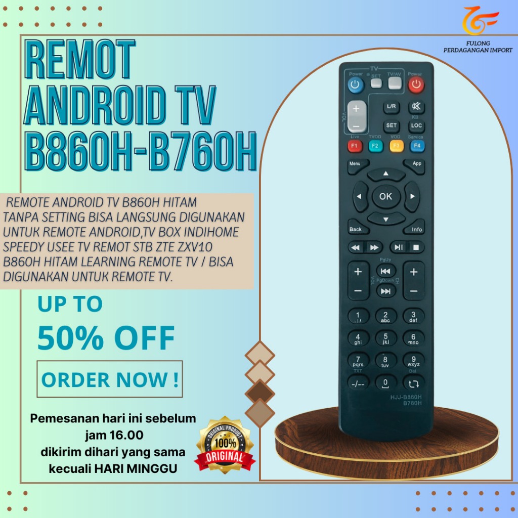 Jual Remote Android TV Box STB Set Top Box Speedy TV Use ZTE ZXV10 ...