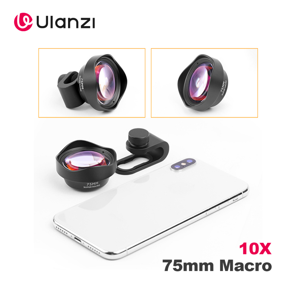 Jual ULANZI 75mm 10x Macro Lens - LENSA MAKRO [40~75mm] | Shopee Indonesia