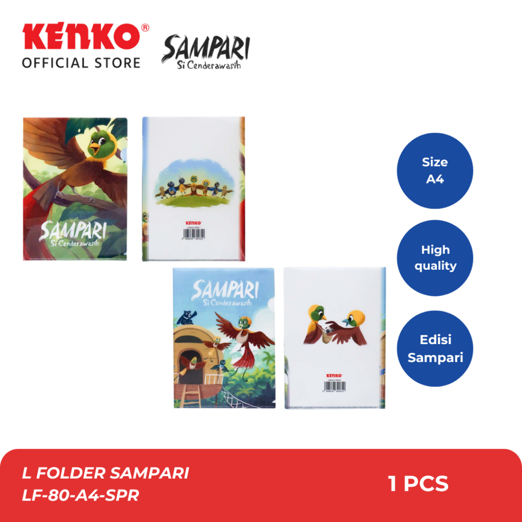 Jual KENKO L FOLDER LF-80-A4-SPR SAMPARI/FOLDER FILE SAMPARI | Shopee ...