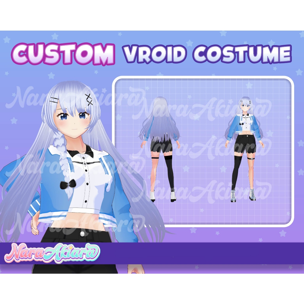 Jual 3D VRoid Custom | Jasa Bikin Baju 3D VRoid | Outfit untuk Model ...