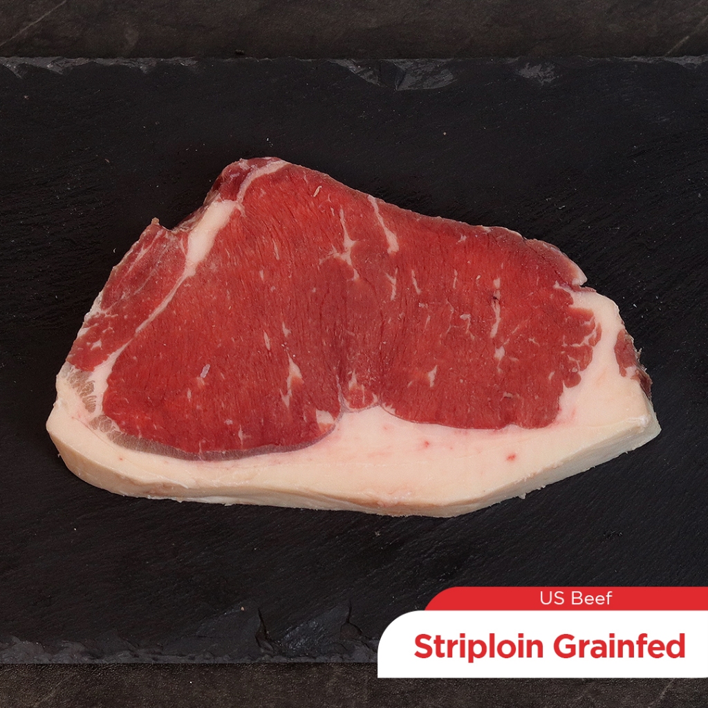 Jual MEATBANK STRIPLOIN GRAINFED Angus Beef Wagyu Daging Steak Sirloin ...