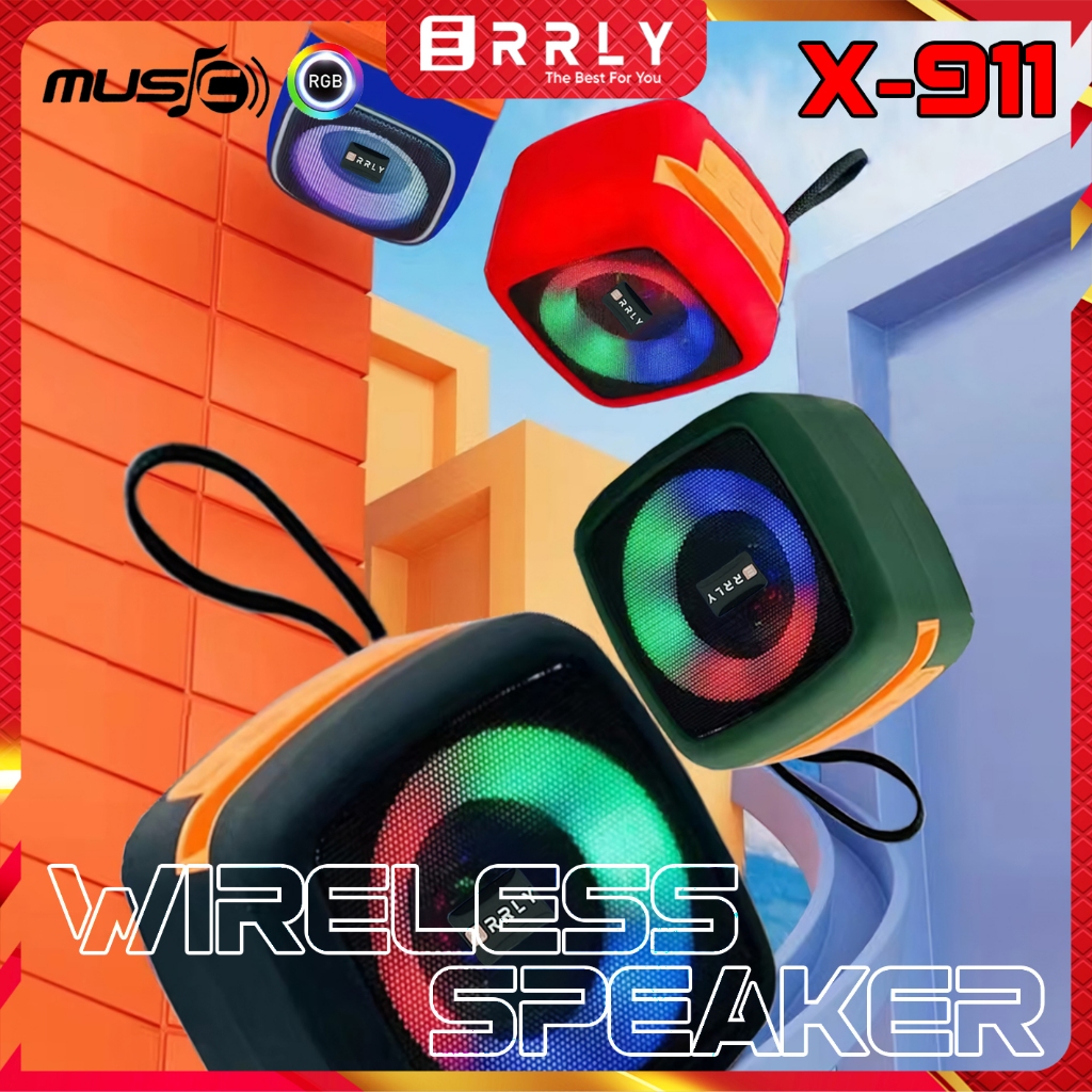 Jual Speaker ERRLY X911 Speaker Bluetooth Wireless LED RGB Speker ...