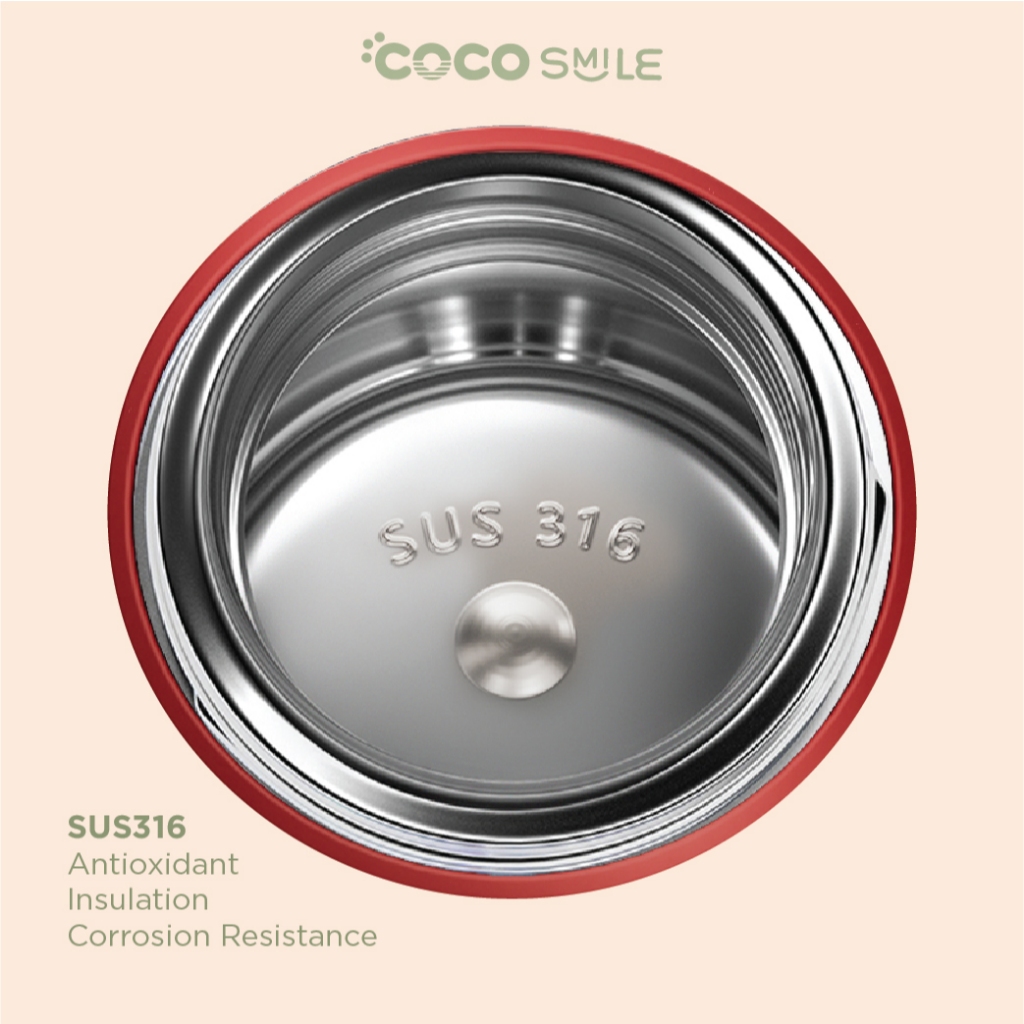 Jual Cocosmile Flower Rotating Straw 950ml Tumbler SUS 316 Stainless ...