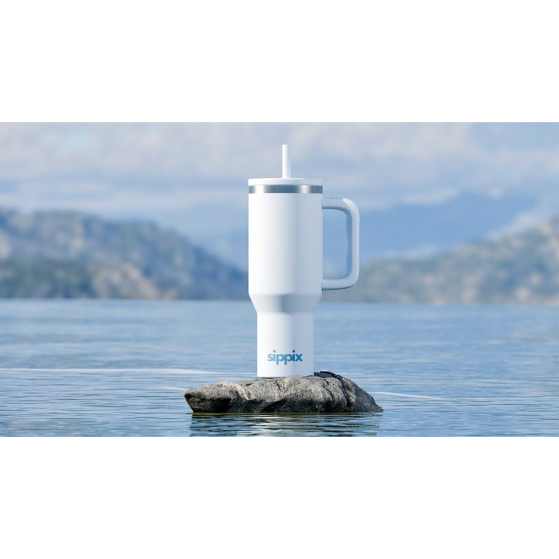 Jual SIPPIX BabyBlue Tumbler Portable Stainless 1200mL Thermos Cup ...