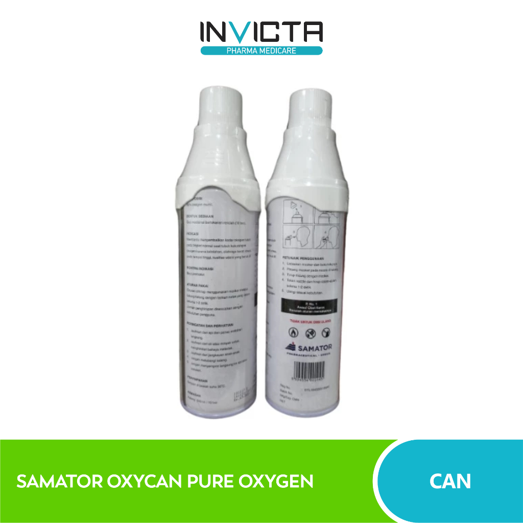 Jual Samator Oxycan Pure Oxygen - 500 cc | Shopee Indonesia