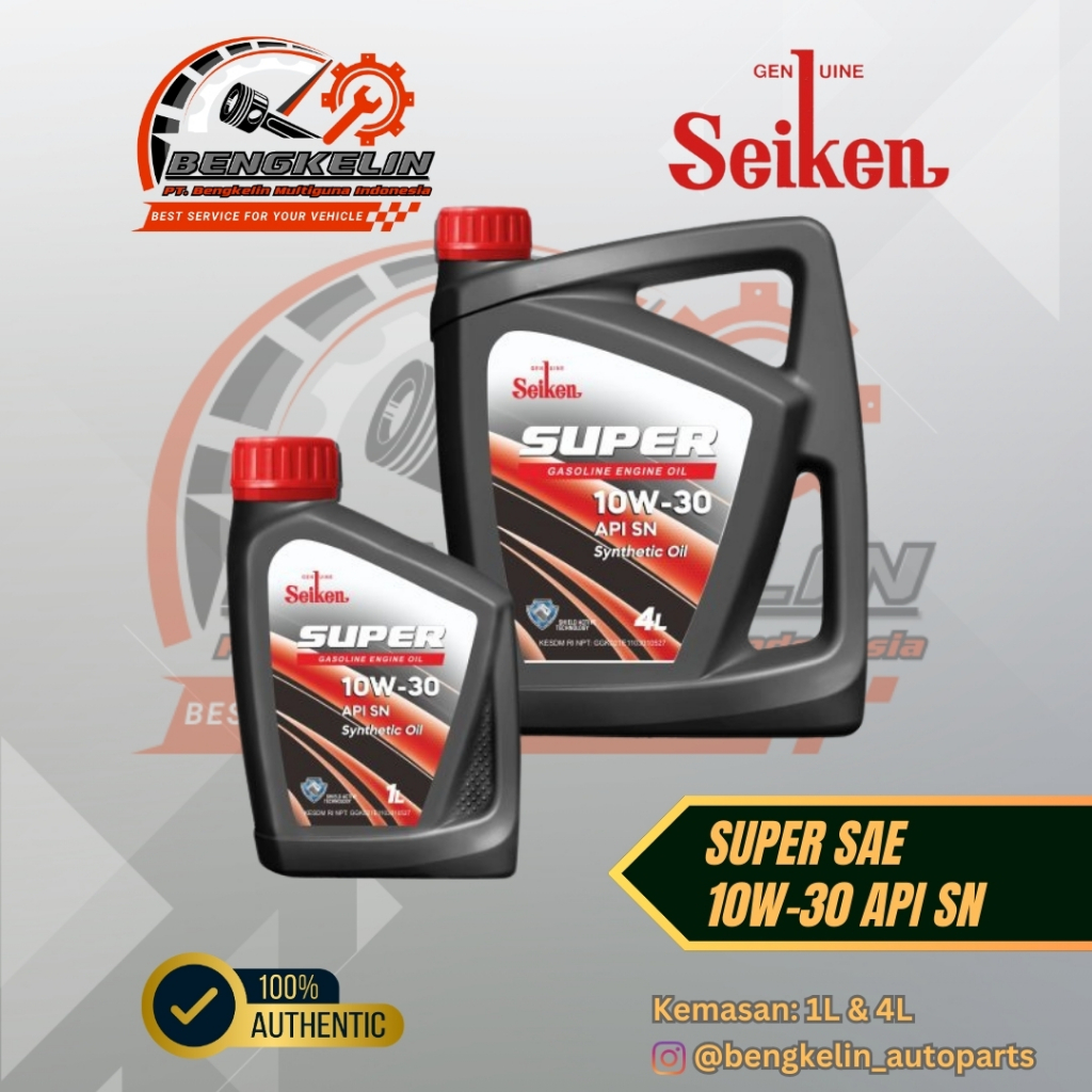 Jual OLI MESIN MOBIL SEIKEN SUPER SAE 10W-30 API SN | Shopee Indonesia