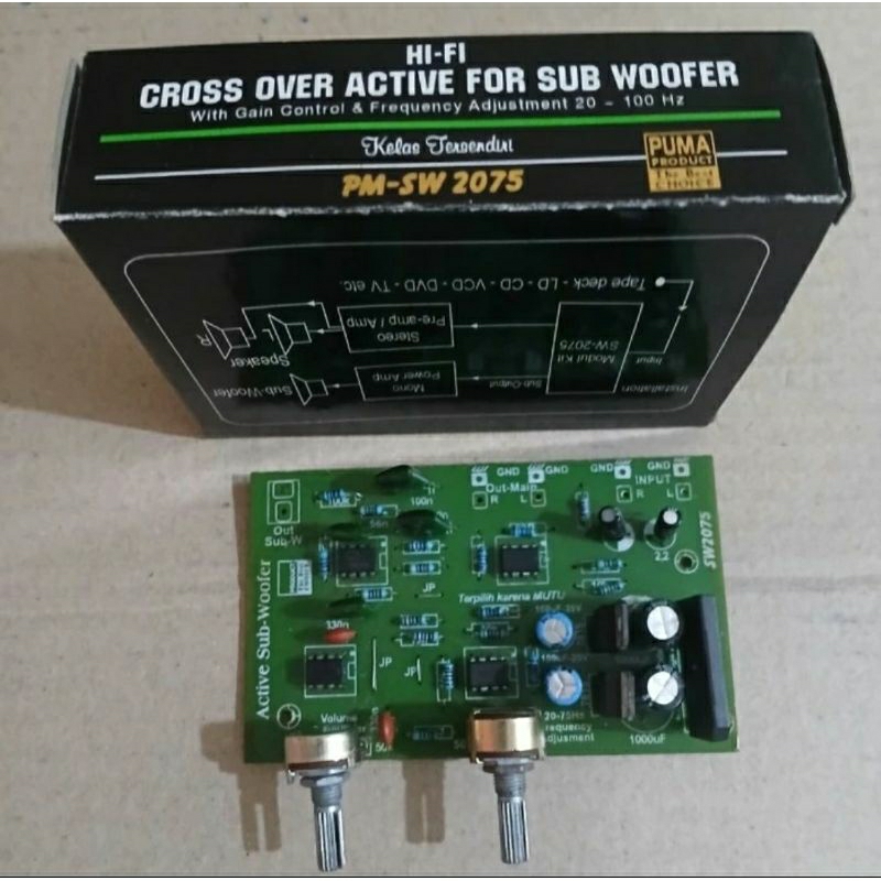 Jual KIT HIFI CROSS OVER ACTIVE FOR SUB WOOFER PM - SW 2075 PUMA ...