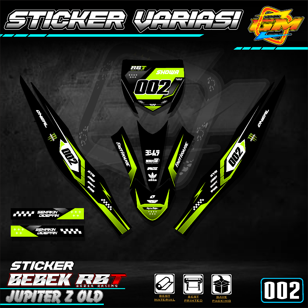 Jual Sticker Yamaha JUPITER Z OLD MOTOR RBT BEBEK MODIF SUPERMOTO ...