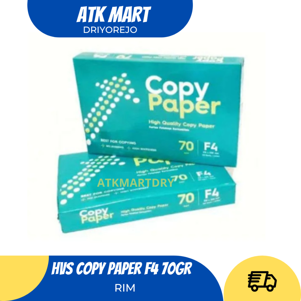 Jual HVS COPY PAPER 1 RIM F4 TEBAL 70 GRAM COPIER UKURAN KERTAS FOLIO ...