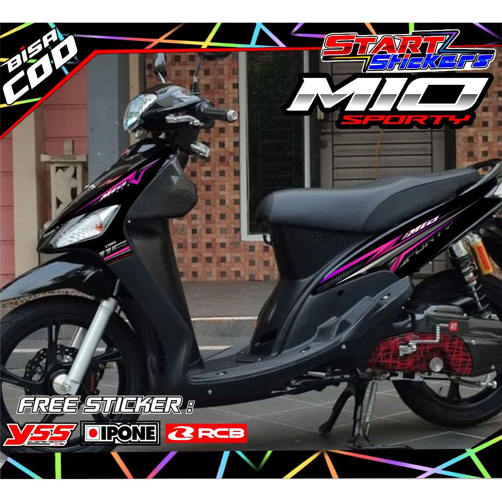 Jual STRIPING YAMAHA MIO SPORTY / STIKER LIST MOTOR YAMAHA MIO | Shopee ...