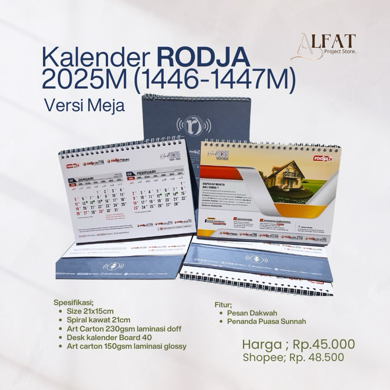 Jual Kalender Rodja 2025M (1446-1447H). | Shopee Indonesia